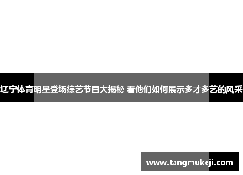 辽宁体育明星登场综艺节目大揭秘 看他们如何展示多才多艺的风采